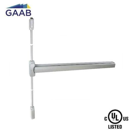 Gaab THREE-POINT LATCHING EXIT DEVIC SATIN CHROME FINISH GAB-T393-04